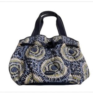 Vera Bradley Blue and Yellow Tote Bag